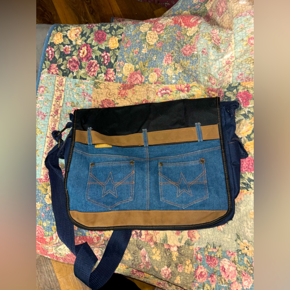 Jeans style shoulder bag